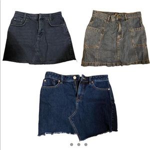 BDG mini denim skirt bundle